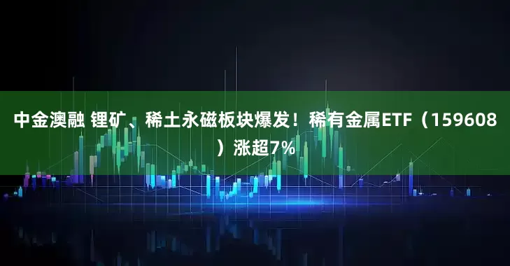 中金澳融 锂矿、稀土永磁板块爆发！稀有金属ETF（159608）涨超7%