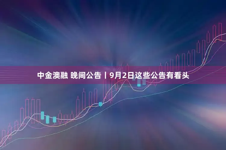 中金澳融 晚间公告丨9月2日这些公告有看头